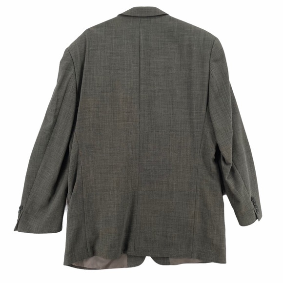 Hugo Boss Apollon Virgin Wool Checked Print Blazer - Picture 2 of 12